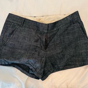 j crew shorts heather blue size 6